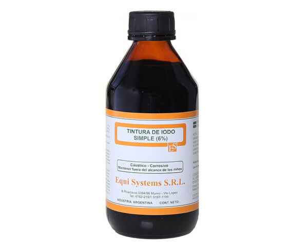 TINTURA DE IODO SIMPLE 6% – Equisystems – 1000ml