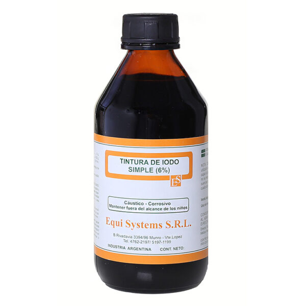 TINTURA DE IODO SIMPLE 6% – Equisystems – 1000ml